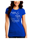 Personalized Mrs and Mrs Lesbian Wedding - Name- Established -Date- Design Juniors Crew Dark T-Shirt-T-Shirts Juniors Tops-TooLoud-Royal-Blue-Juniors Fitted Small-Davson Sales