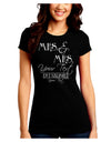 Personalized Mrs and Mrs Lesbian Wedding - Name- Established -Date- Design Juniors Crew Dark T-Shirt-T-Shirts Juniors Tops-TooLoud-Black-Juniors Fitted Small-Davson Sales