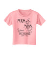 Personalized Mrs and Mrs -Name- Established -Date- Design Toddler T-Shirt-Toddler T-Shirt-TooLoud-Candy-Pink-2T-Davson Sales