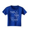 Personalized Mrs and Mrs -Name- Established -Date- Design Toddler T-Shirt Dark-Toddler T-Shirt-TooLoud-Royal-Blue-2T-Davson Sales