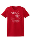 Personalized Mrs and Mrs -Name- Established -Date- Design Womens Dark T-Shirt-TooLoud-Red-X-Small-Davson Sales