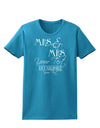 Personalized Mrs and Mrs -Name- Established -Date- Design Womens Dark T-Shirt-TooLoud-Turquoise-X-Small-Davson Sales