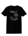 Personalized Mrs and Mrs -Name- Established -Date- Design Womens Dark T-Shirt-TooLoud-Black-X-Small-Davson Sales
