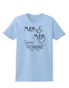 Personalized Mrs and Mrs -Name- Established -Date- Design Womens T-Shirt-Womens T-Shirt-TooLoud-Light-Blue-X-Small-Davson Sales