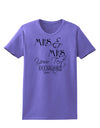 Personalized Mrs and Mrs -Name- Established -Date- Design Womens T-Shirt-Womens T-Shirt-TooLoud-Violet-X-Small-Davson Sales