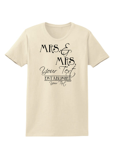 Personalized Mrs and Mrs -Name- Established -Date- Design Womens T-Shirt-Womens T-Shirt-TooLoud-Natural-X-Small-Davson Sales