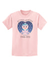 Personalized My First Christmas Snowbaby Blue Childrens T-Shirt-Childrens T-Shirt-TooLoud-PalePink-X-Small-Davson Sales