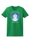 Personalized My First Christmas Snowbaby Blue Womens Dark T-Shirt-TooLoud-Kelly-Green-X-Small-Davson Sales