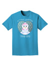 Personalized My First Christmas Snowbaby Girl Adult Dark T-Shirt-Mens T-Shirt-TooLoud-Turquoise-Small-Davson Sales