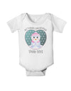 Personalized My First Christmas Snowbaby Girl Baby Romper Bodysuit-Baby Romper-TooLoud-White-06-Months-Davson Sales