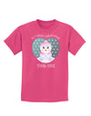 Personalized My First Christmas Snowbaby Girl Childrens Dark T-Shirt-Childrens T-Shirt-TooLoud-Sangria-X-Small-Davson Sales