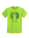 Personalized My First Christmas Snowbaby Girl Childrens T-Shirt-Childrens T-Shirt-TooLoud-Lime-Green-X-Small-Davson Sales