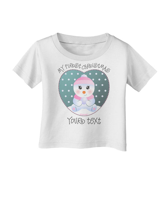 Personalized My First Christmas Snowbaby Girl Infant T-Shirt-Infant T-Shirt-TooLoud-White-06-Months-Davson Sales