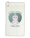 Personalized My First Christmas Snowbaby Girl Micro Terry Gromet Golf Towel 16 x 25 inch-Golf Towel-TooLoud-White-Davson Sales