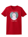 Personalized My First Christmas Snowbaby Girl Womens Dark T-Shirt-TooLoud-Red-X-Small-Davson Sales