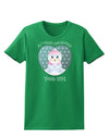Personalized My First Christmas Snowbaby Girl Womens Dark T-Shirt-TooLoud-Kelly-Green-X-Small-Davson Sales