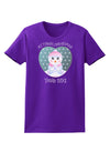 Personalized My First Christmas Snowbaby Girl Womens Dark T-Shirt-TooLoud-Purple-X-Small-Davson Sales