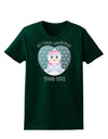 Personalized My First Christmas Snowbaby Girl Womens Dark T-Shirt-TooLoud-Forest-Green-Small-Davson Sales