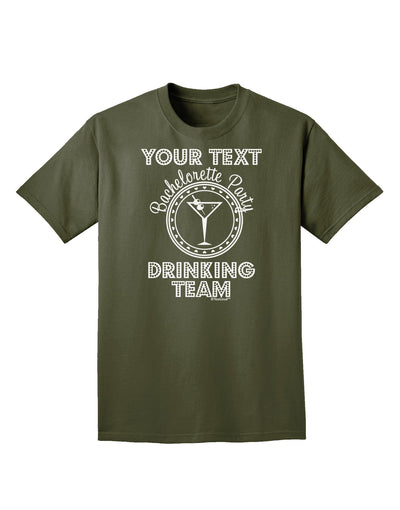 Personalized -Name- Bachelorette Party Drinking Team Adult Dark T-Shirt-Mens T-Shirt-TooLoud-Military-Green-Small-Davson Sales