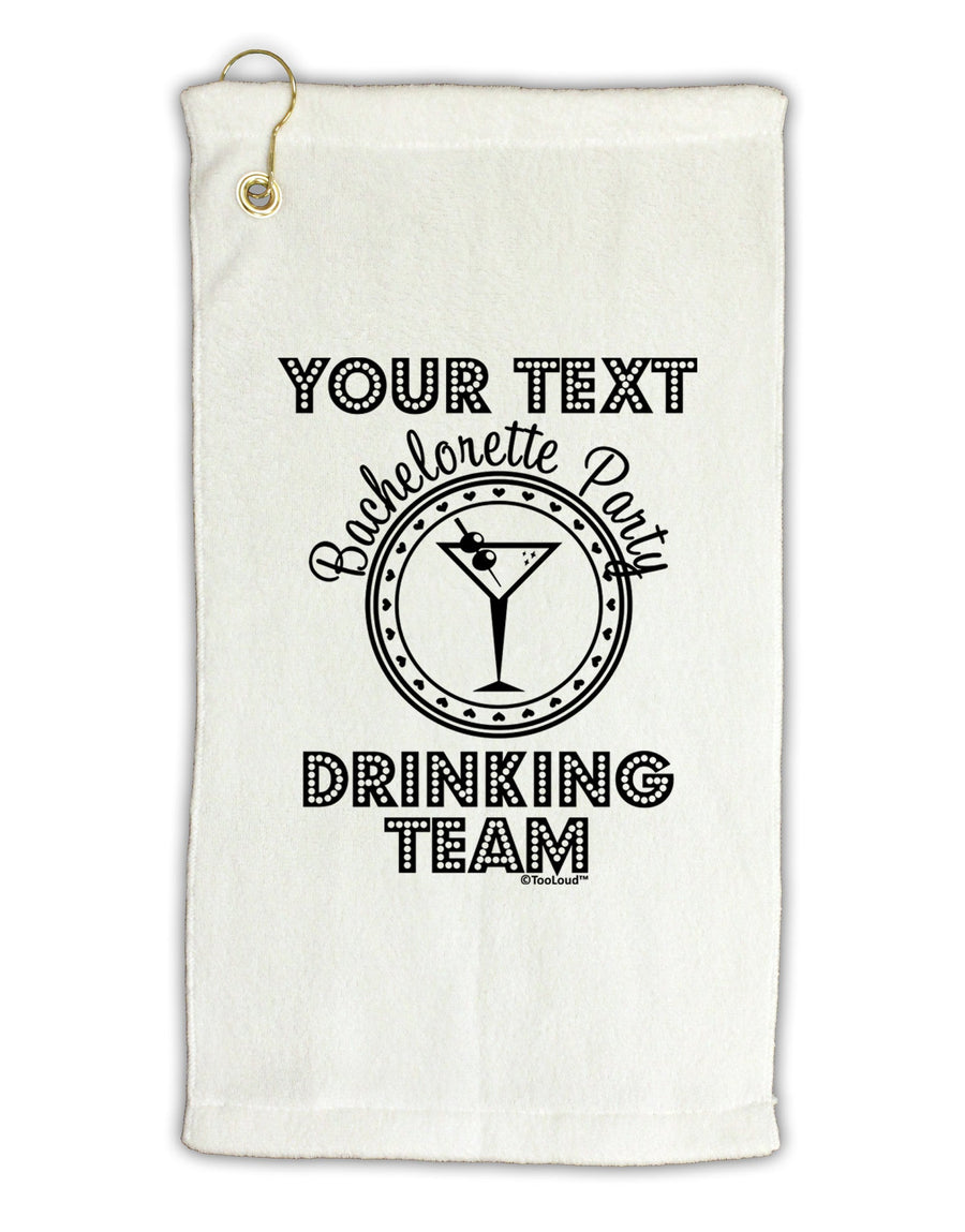 Personalized -Name- Bachelorette Party Drinking Team Micro Terry Gromet Golf Towel 16 x 25 inch-Golf Towel-TooLoud-White-Davson Sales