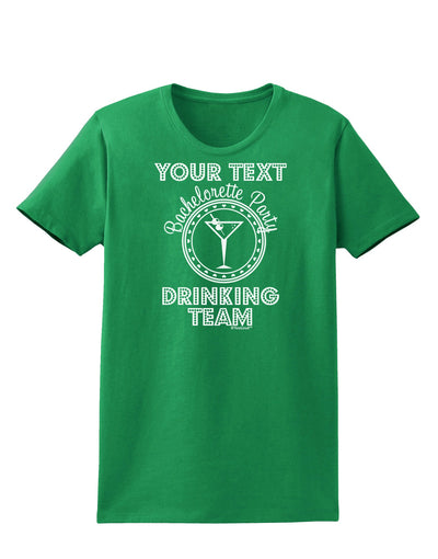 Personalized -Name- Bachelorette Party Drinking Team Womens Dark T-Shirt-TooLoud-Kelly-Green-X-Small-Davson Sales