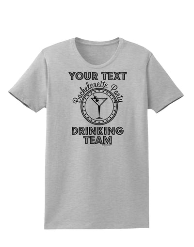 Personalized -Name- Bachelorette Party Drinking Team Womens T-Shirt-Womens T-Shirt-TooLoud-AshGray-X-Small-Davson Sales