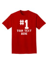 Personalized Number 1 Adult Dark T-Shirt by TooLoud-Mens T-Shirt-TooLoud-Red-Small-Davson Sales