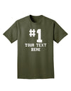 Personalized Number 1 Adult Dark T-Shirt by TooLoud-Mens T-Shirt-TooLoud-Military-Green-Small-Davson Sales