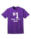 Personalized Number 1 Adult Dark T-Shirt by TooLoud-Mens T-Shirt-TooLoud-Purple-Small-Davson Sales