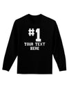 Personalized Number 1 Adult Long Sleeve Dark T-Shirt by TooLoud-TooLoud-Black-Small-Davson Sales