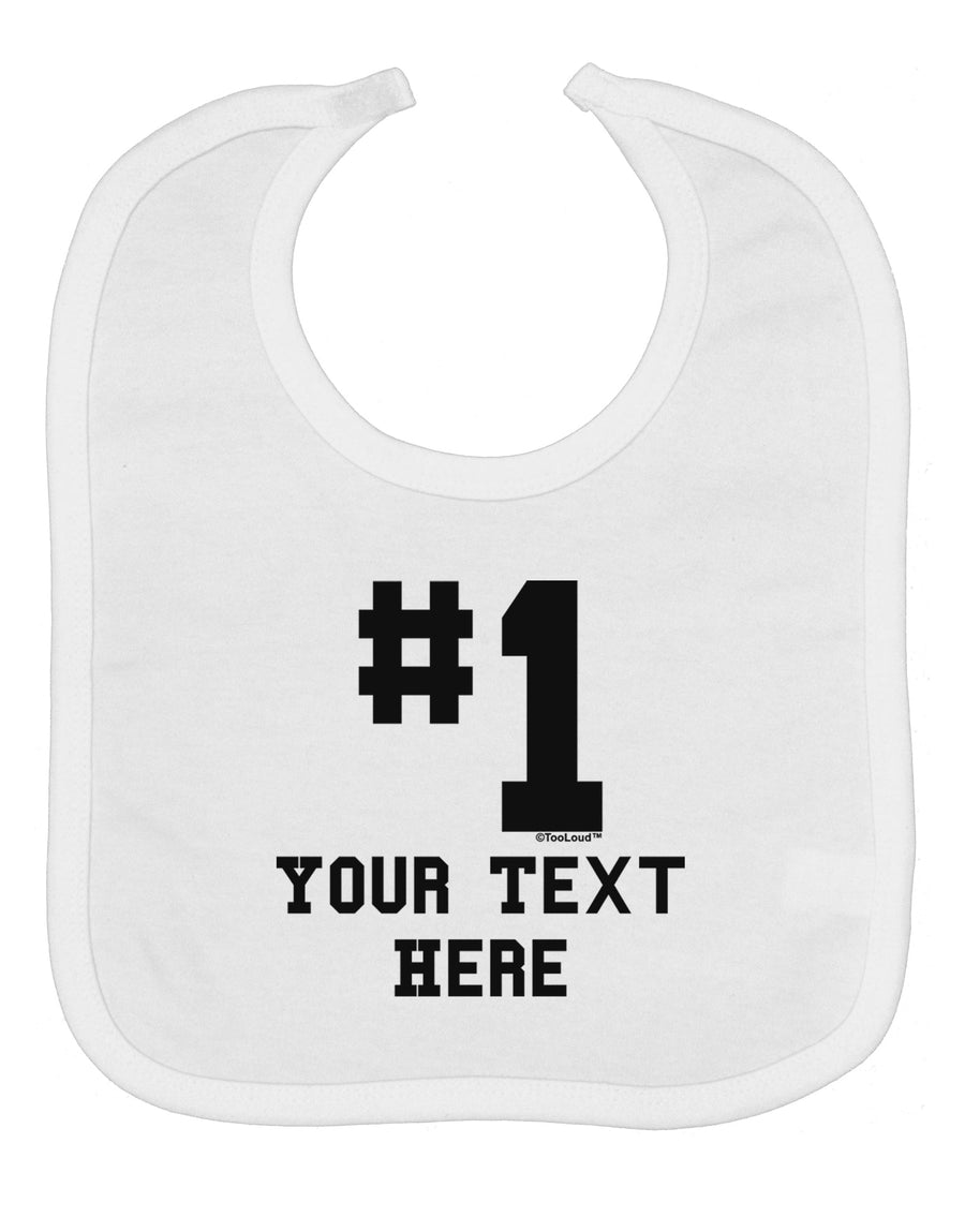 Personalized Number 1 Baby Bib by TooLoud