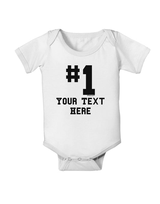 Personalized Number 1 Baby Romper Bodysuit by TooLoud-Baby Romper-TooLoud-White-06-Months-Davson Sales
