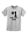 Personalized Number 1 Childrens T-Shirt by TooLoud-Childrens T-Shirt-TooLoud-AshGray-X-Small-Davson Sales