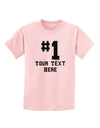 Personalized Number 1 Childrens T-Shirt by TooLoud-Childrens T-Shirt-TooLoud-PalePink-X-Small-Davson Sales