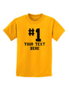 Personalized Number 1 Childrens T-Shirt by TooLoud-Childrens T-Shirt-TooLoud-Gold-X-Small-Davson Sales