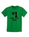 Personalized Number 1 Childrens T-Shirt by TooLoud-Childrens T-Shirt-TooLoud-Kelly-Green-X-Small-Davson Sales