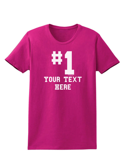 Personalized Number 1 Womens Dark T-Shirt by TooLoud-Womens T-Shirt-TooLoud-Hot-Pink-Small-Davson Sales