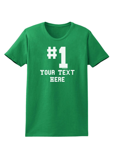 Personalized Number 1 Womens Dark T-Shirt by TooLoud-Womens T-Shirt-TooLoud-Kelly-Green-X-Small-Davson Sales