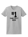 Personalized Number 1 Womens T-Shirt by TooLoud-Womens T-Shirt-TooLoud-AshGray-X-Small-Davson Sales