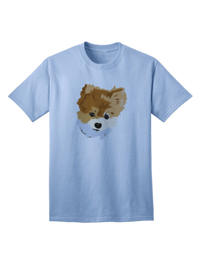 Personalized Pet Art Adult T-Shirt offered by TooLoud-Mens T-shirts-TooLoud-Light-Blue-Small-Davson Sales