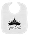 Personalized Princess -Name- Design Baby Bib