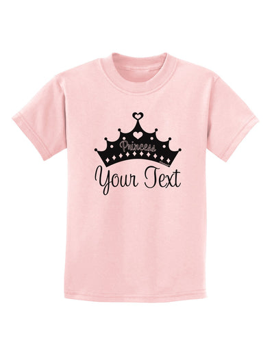 Personalized Princess -Name- Design Childrens T-Shirt-Childrens T-Shirt-TooLoud-PalePink-X-Small-Davson Sales