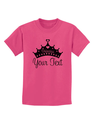 Personalized Princess -Name- Design Childrens T-Shirt-Childrens T-Shirt-TooLoud-Sangria-X-Small-Davson Sales