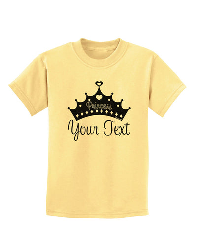 Personalized Princess -Name- Design Childrens T-Shirt-Childrens T-Shirt-TooLoud-Daffodil-Yellow-X-Small-Davson Sales