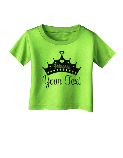 Personalized Princess -Name- Design Infant T-Shirt-Infant T-Shirt-TooLoud-Lime-Green-06-Months-Davson Sales