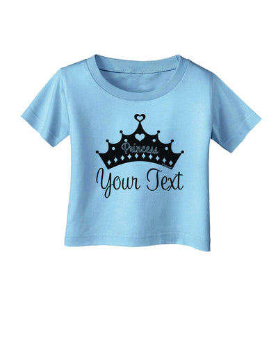 Personalized Princess -Name- Design Infant T-Shirt-Infant T-Shirt-TooLoud-Aquatic-Blue-06-Months-Davson Sales