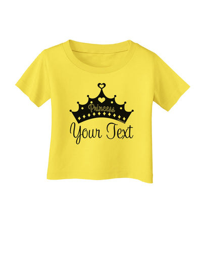 Personalized Princess -Name- Design Infant T-Shirt-Infant T-Shirt-TooLoud-Yellow-06-Months-Davson Sales
