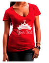 Personalized Princess -Name- Design Juniors V-Neck Dark T-Shirt-Womens V-Neck T-Shirts-TooLoud-Red-Juniors Fitted Small-Davson Sales