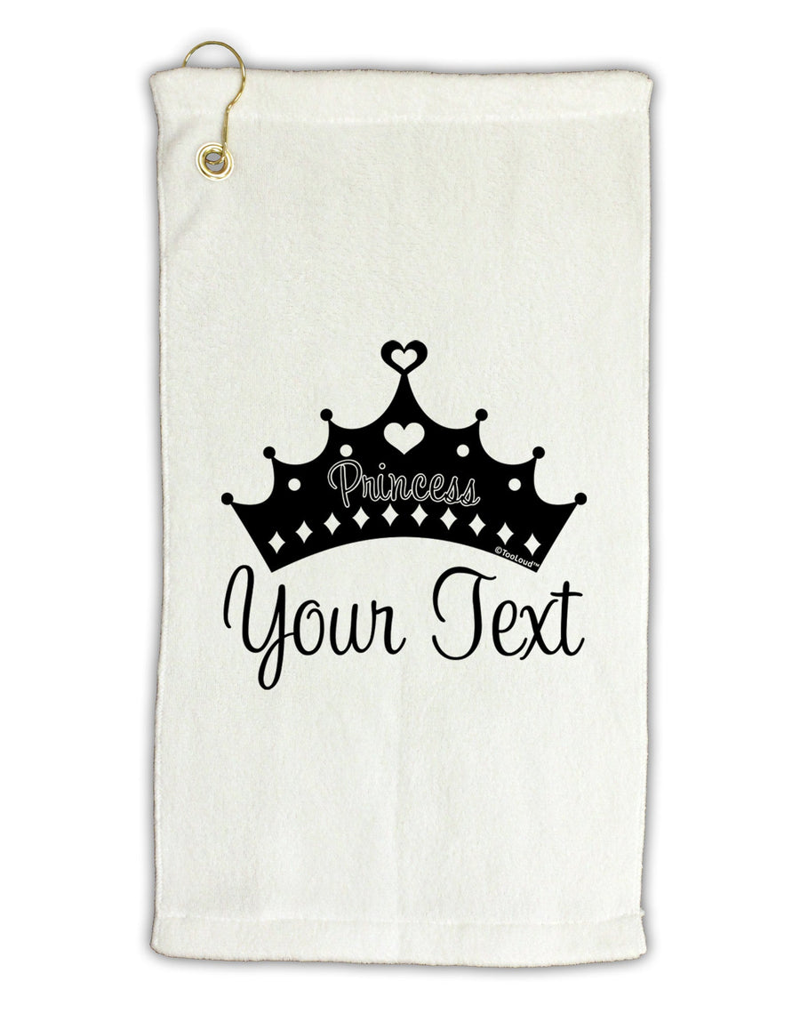 Personalized Princess -Name- Design Micro Terry Gromet Golf Towel 16 x 25 inch-Golf Towel-TooLoud-White-Davson Sales