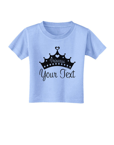 Personalized Princess -Name- Design Toddler T-Shirt-Toddler T-Shirt-TooLoud-Aquatic-Blue-2T-Davson Sales